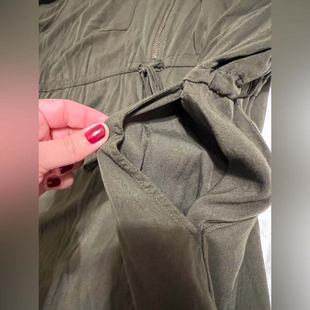 Torrid 5X olive green shirt dress - Picture 7 of 10
